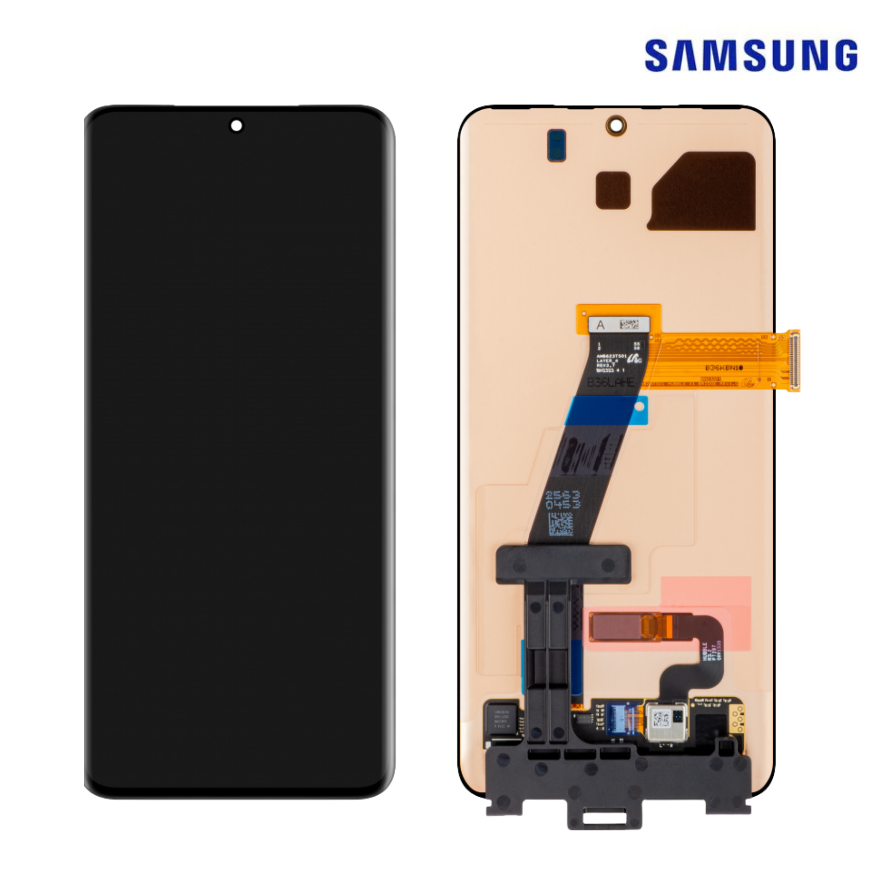 SAMSUNG A12 2020 / SM-A125 BLACK (With Frame) LCD